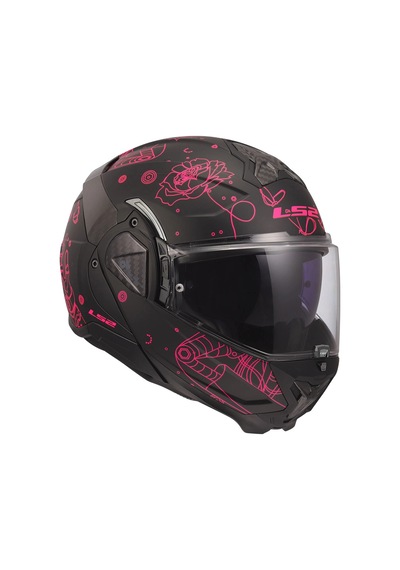 Ls2 Advant 2 Sophıa Mat Siyah-pembe Kask Pembe