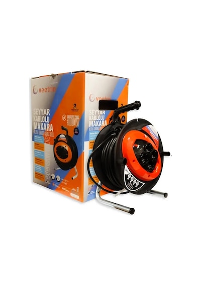Veetrin 3 2,5 Mm 20 Mt Makaralı Uzatma Kablo 20 M