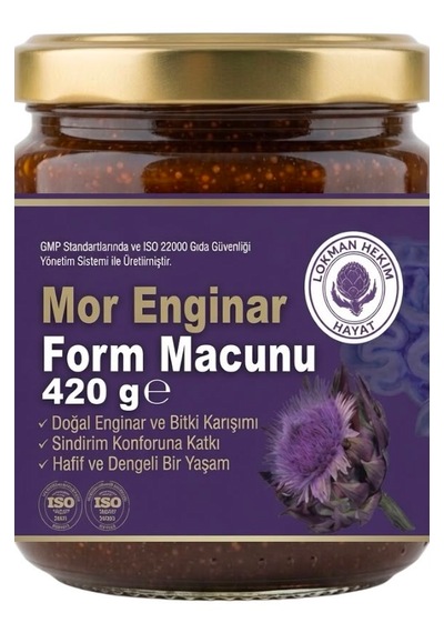 1 X 420 Gr Mor Enginar Form Macunu - Karahindiba & Zencefilli Doğal Bitki Karışımı