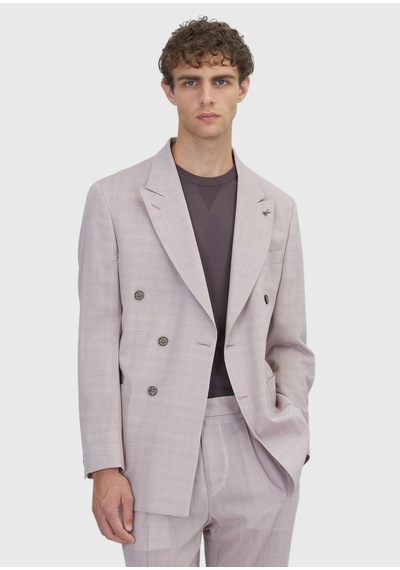 Ramsey Pembe Relaxed Fit Yün Karışımlı Ceket