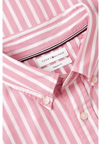 Tommy Hilfiger Çizgili Pamuklu Regular Fit Uzun Kollu Gömlek Erkek Gömlek Mw0mw43315 0d1 Pembe-beyaz Tommy Hilfiger Çizgili Pamuklu Regular Fit Uzun Kollu Gömlek Erkek Gömlek Mw0mw43315 0d1 Pembe-beyaz