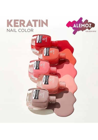 Golden Rose Keratin Nail Color No: 10 - Keratin İçerikli Güçlendirici Parlak Oje Diğer