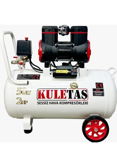 50 Litre 2 Hp Sessiz Premium Kafa Hava Kompresörü 2800 Rpm