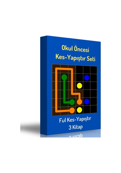 Okul Öncesi Kes Yapıştır Kitap Seti 3 Kitap