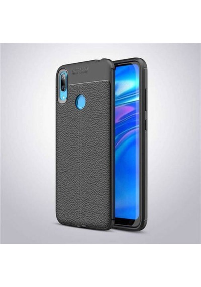 Huawei Y7 Prime 2019 Kılıf Zore Niss Deri Desenli Silikon Kılıf