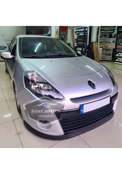 Renault Clio 3 2005-2013 Uyumlu Üniversal Astra H Lip Esnek Ön Lip 2 Parça Tampon Altı Dil Karlık Ön Ek 00 Şüscaroto Aksesuar