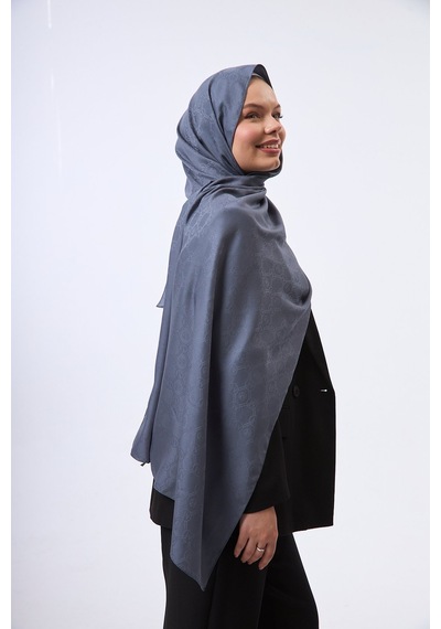 Mirsoy Scarf Mir Modern Desen Şal Gri