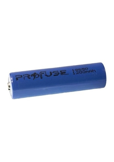 Profuse 1200 mAh 3.7 V 18650 Li-Ion Şarj Edilebilir Pil