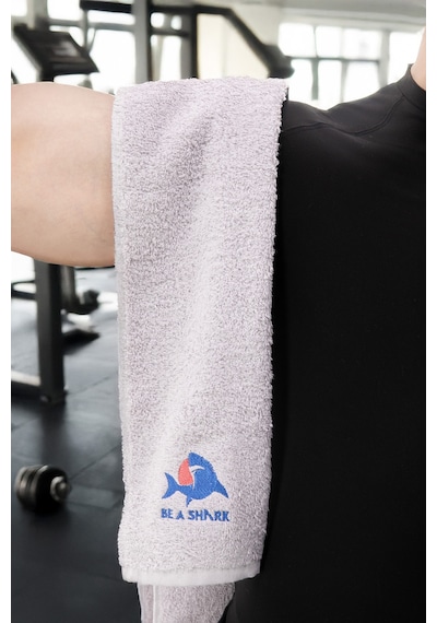 Sporcu Antrenman Havlusu Gym Fitness Plates Boks Tenis Spor Havlu Gri