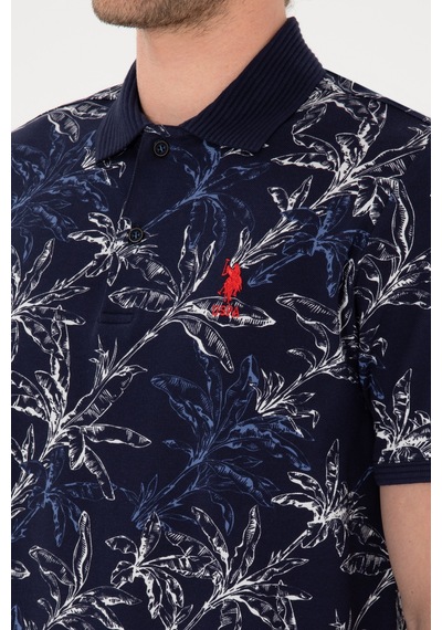 U.S. Polo Assn. Erkek Regular Fit Polo Yaka Lacivert Tişört 50300401-VR033