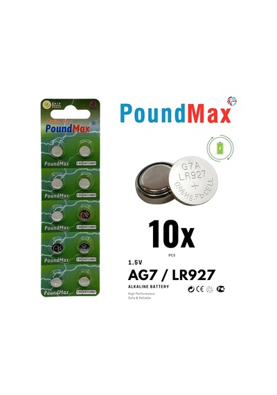 10x Ag7, Lr57, Lr927, 395 1,5v Alkalin Pil Düğme Hücreleri, Sr927, Sr927w Saat Oyuncakları, Küç