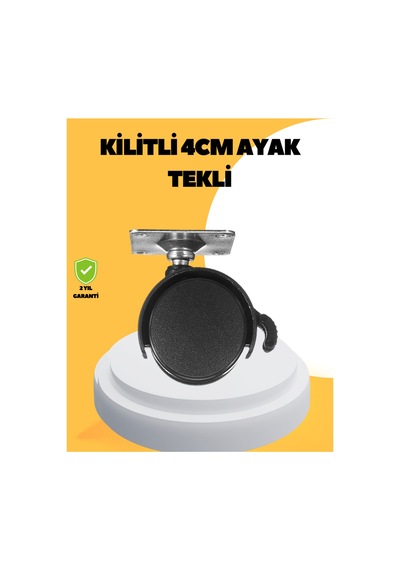 4 Cm Kilitli Mobilya Tekerleği Tekli Sessiz Ve Dayanıklı Renk Renk