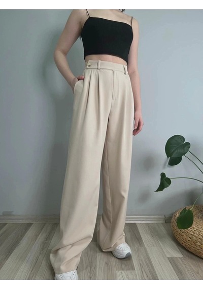 Hazel Kadın Taş Smart Palazzo Pantolon-taş Taş