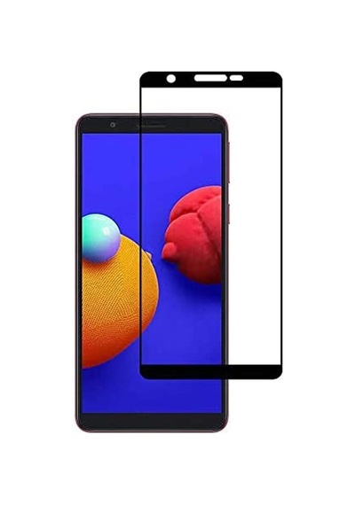 Samsung Uyumlu Galaxy A01 Core Tam Kaplayan Çerçeveli Tempered Ekran Koruyucu