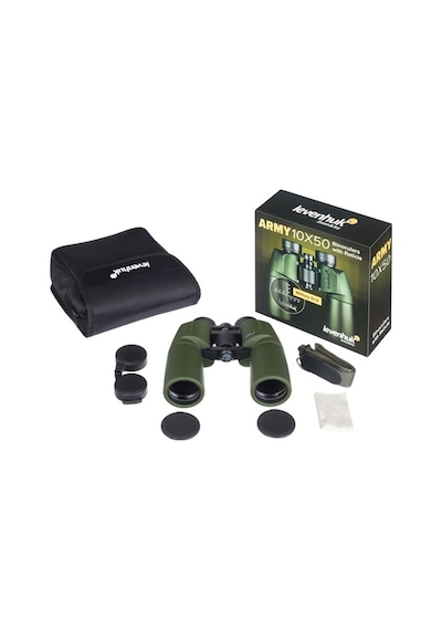 Levenhuk Army 10x50 Artıkıllı Binoküler Dürbün Yeşil