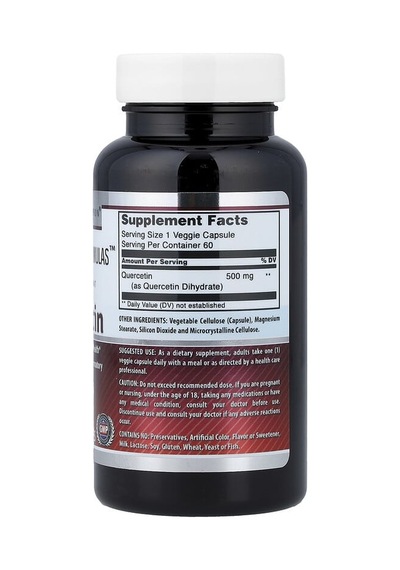 Amazing Nutrition, Quercetin, 500 Mg, 60 Veg Capsules