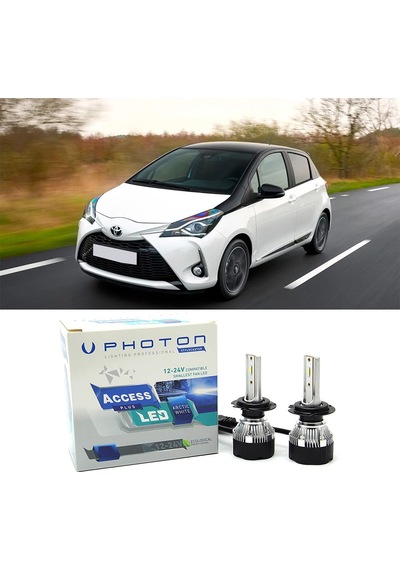 Toyota Yaris Uzun+kısa Ampulü H4 Access Yeni Seri Beyaz 2011-2020