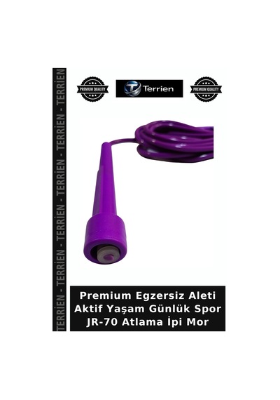 Premium Egzersiz Aleti Aktif Yaşam Günlük Spor Jr-70 Atlama İpi Mor