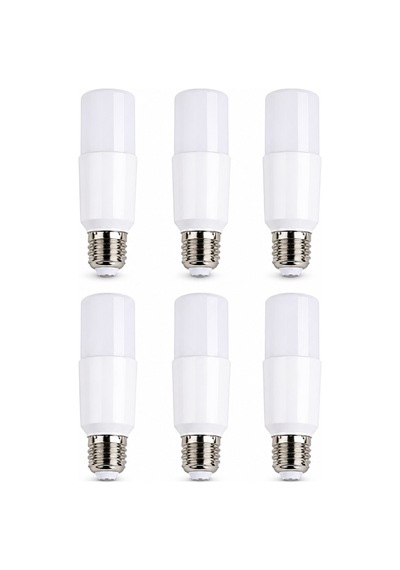 6 Lı Set Cata Ct-4091 8w E27 Led Ampul 780 Lümen 6400k Beyaz Işık İnce Uzun Silindir Tip 320 Geniş Açılı Lamba