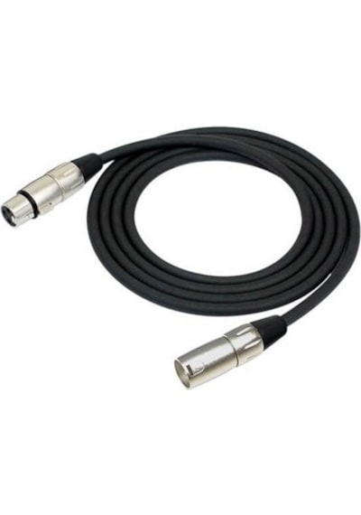 10 Metre Xlr Mikrofon Kablosu Siyah Erkek Dişi Ses Kablosu
