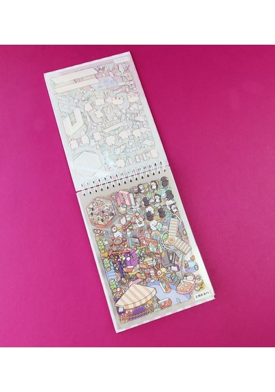 Dıy Kendin Yap 5d Sahne Tasarımlı Sticker Defteri Seti 20 Sahne + 20 Şeffaf Çıkartma Sayfası Çok Renkli