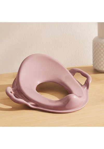 Kulplu Çocuk Klozet Adaptörü - Pembe Çok Renkli