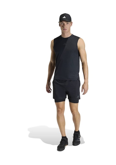 Adidas Erkek Şort D4t 2ın1 Shorts Kf6431 Siyah
