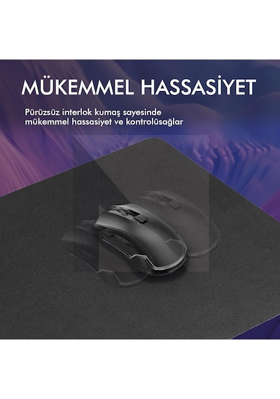 Gaming Oyuncu Mouse Pad, Kaymaz Taban Gamer Mousepad, Masa Koruyucu Masa Matı, Ofis Tipi Klavye Ve Fare Altlığı Siy