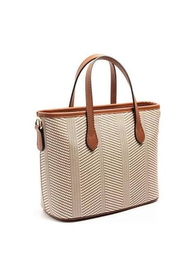 Silver Polo Sp1185 Kadın El Çantası Hasır Bej-taba