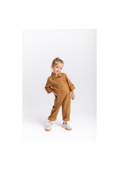 Cigit Gabardin Tulum 2-7 Yaş Taba Taba