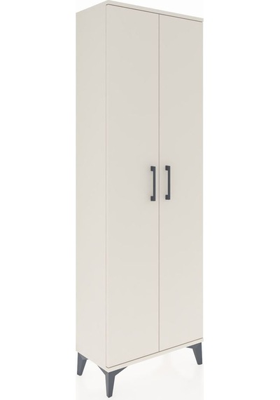 Arges Dolap Tek Raflı 2 Kapaklı Tek Askılı 60x30x182 Aytaşı-a... Aytaşı