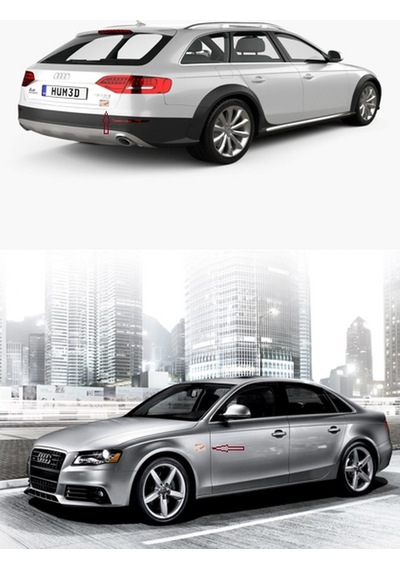 Audi S Line Quattro Gecko Logo Damla Silikon Plaka Logo Arma Ambl