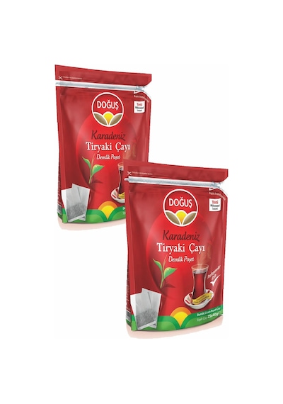 Doğuş Karadeniz Tiryaki Siyah Süzen Demlik Poşet Çay 2'li 25 x 40 G