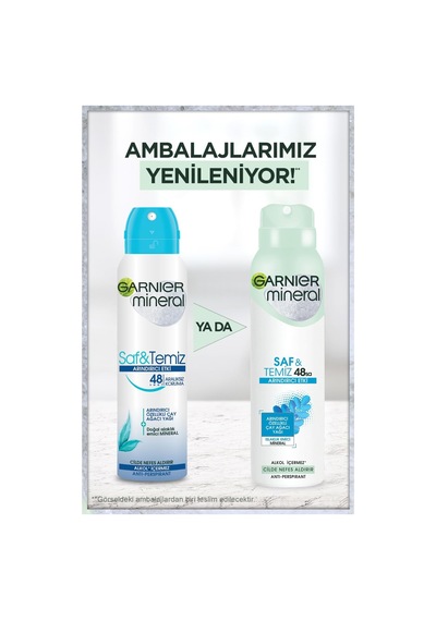 Garnier Mineral Saf & Temiz Deodorant 150 Ml