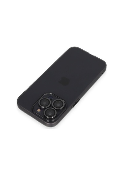 Apple iPhone Uyumlu  13 Pro Kılıf Luko Lens Silikon -  Siyah