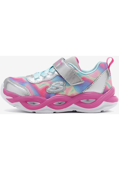 Skechers Twisty Glow - Sorbet Swirl Küçük Kız Çocuk Gri Spor Ayakkabı 303716n Smlt Gri