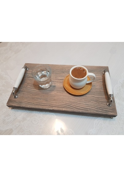 Mdf Sunum Tepsisi Çay Kahve Tepsisi 20cm 35cm