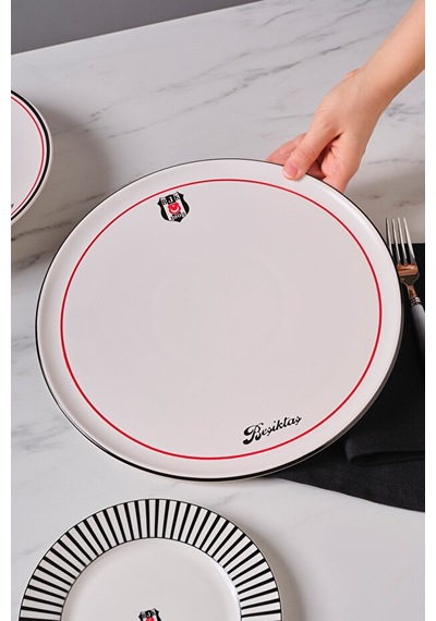 Karaca X Beşiktaş Pizza Tabağı 32 Cm Siyah