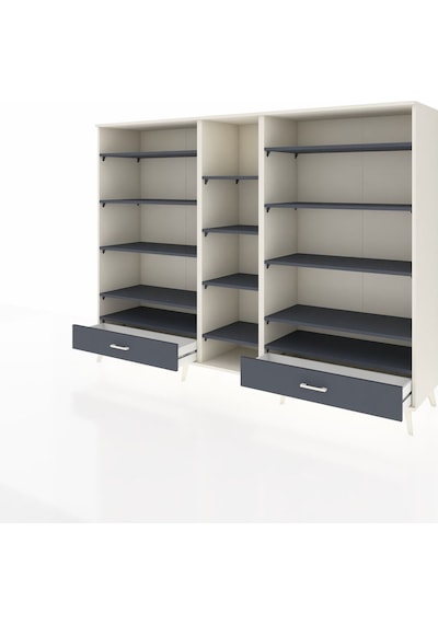 Hyperion Dolap 14 Raflı 2 Çekmeceli 220x44x163 Aytaşı-antrasit Aytaşı-antrasit Hyperion Dolap 14 Raflı 2 Çekmeceli 220x44x163 Aytaşı-antrasit Aytaşı-antrasit