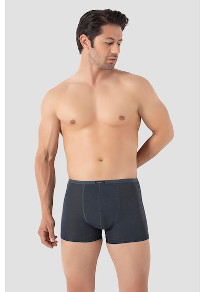Arma Yıldız Erkek İnce Bel Lastikli Bambu Boxer Füme 5'li Paket Füme