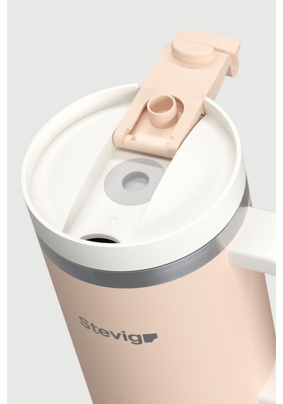 Stevig 2 Moods Tuck-in Tumbler Sızdırmaz Çelik Termos 900 Ml Bisque St-239 Yavruağzı
