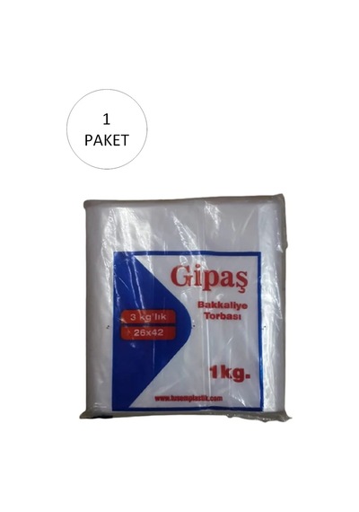 Tedar Bakkaliye Naylon Torba 3'kg Lık 26x42 Cm 1 Paket Takriben 165 Adet Najmaddin