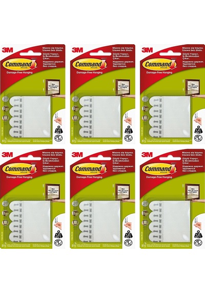 3m 17202 Command Küçük Boy Cırt Bant 6 Paket