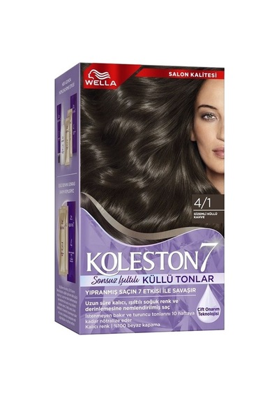 Koleston Kit Saç Boyası - 4/1 Küllü Kahve