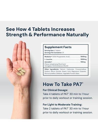 Hpn Pa 7 Phosphatidic Acid Muscle Builder Boost Mtor Build Mass And Strength Leucine Astragin Aromasız