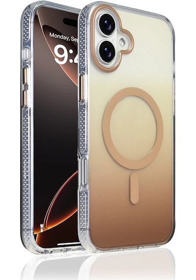 Apple Uyumlu iPhone 16 Plus Kılıf M-safe Şarj Özellikli Transparan Renk Geçişli Zore Toros Kapak