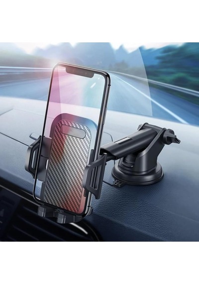 Telefon Tutucu Araç Otomatik Klipsli Araba Telefon Tutucu Ayarlanabilir Cam Ve Torpido Için Yüksek Kalite Tutucu Diğer