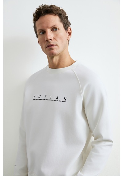 Lufian Cooper Erkek Sweatshirt Kırık Beyaz Kırık Beyaz 112030198100510