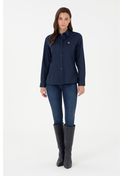 U.s. Polo Assn. Kadın Lacivert Gömlek Basic 50295710-vr033 Lacivert