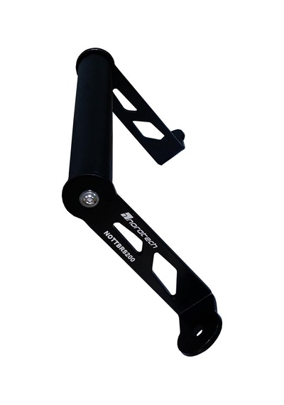 Noratech Moto Telefon Tutucu Standı Ve Gps Navigasyon Braketi, Bajaj Rs 200 İçin Uyumlu, Siyah Metal, Vida Montajı, Evrensel Telefon Uyumluluğu Belirtilmemiş